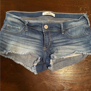 Hollister Distressed Blue Denim Shorts